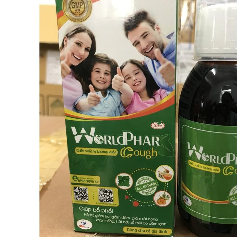 TPBVSK Siro ho WorldPhar Cough Lọ 125ml- Hộp 20 ống x 10ml