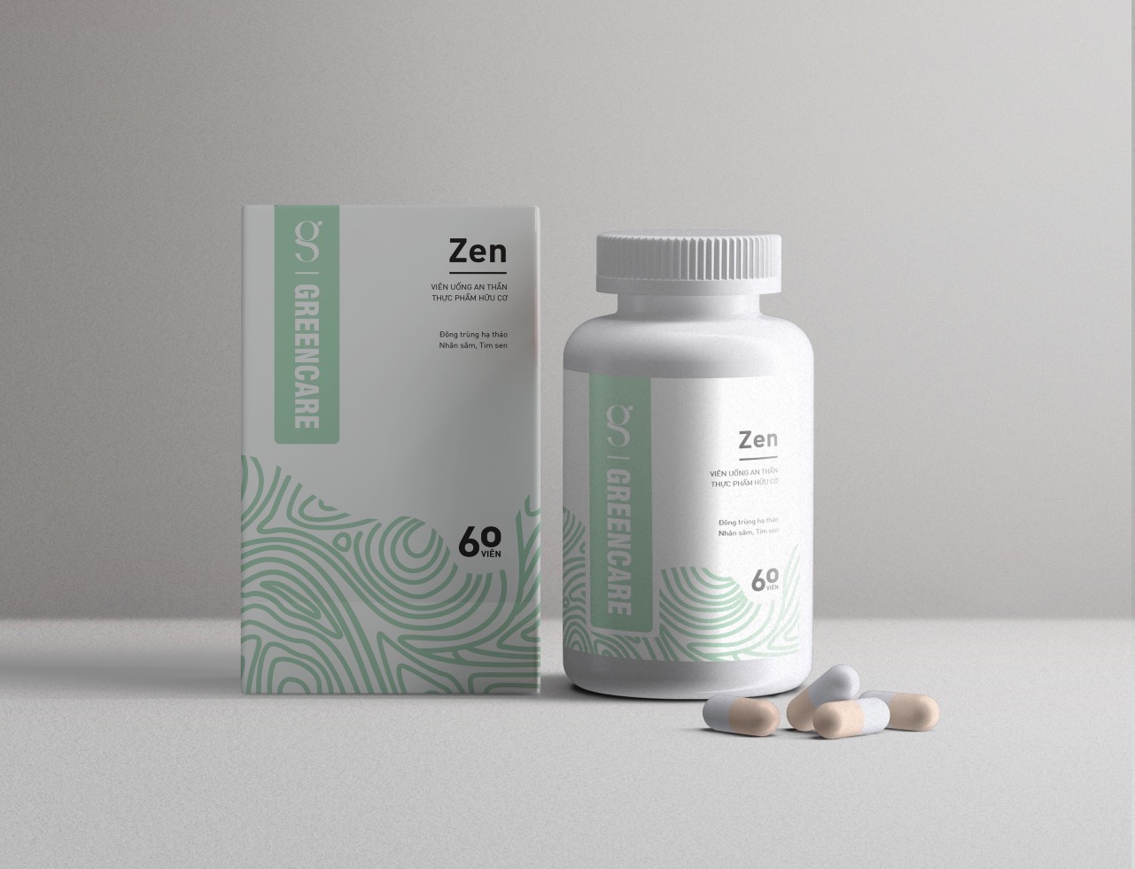 Viên uống Đông Trùng Hạ Thảo An Thần Greencare Zen