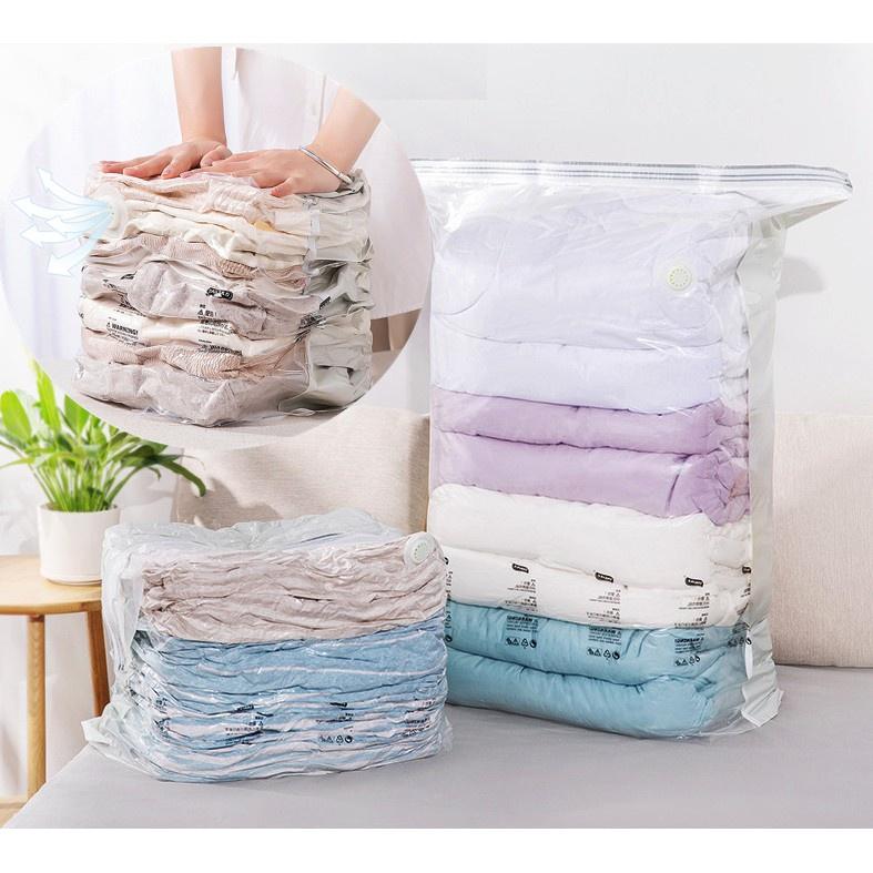 Bộ 8 Túi Hút Chân Không Đựng Quần Áo, Chăn Màn CỠ ĐẠI Cao Cấp miDoctor