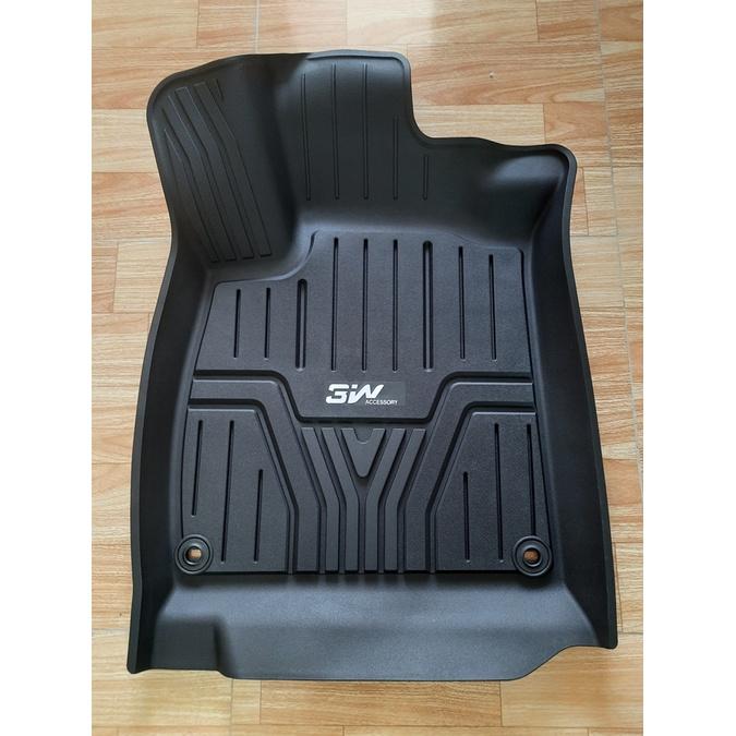 Thảm lót sàn xe ô tô HONDA ACCORD 2013 - 2017 đến nay Nhãn hiệu Macsim 3W chất liệu nhựa TPE đúc khuôn cao cấp - màu đen