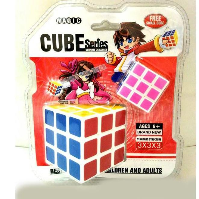 RuBik 3*3 Tặng Kèm 2 Rubic Nhỏ Giúp Bé Phát Triển Tư Duy ,Sáng Tạo