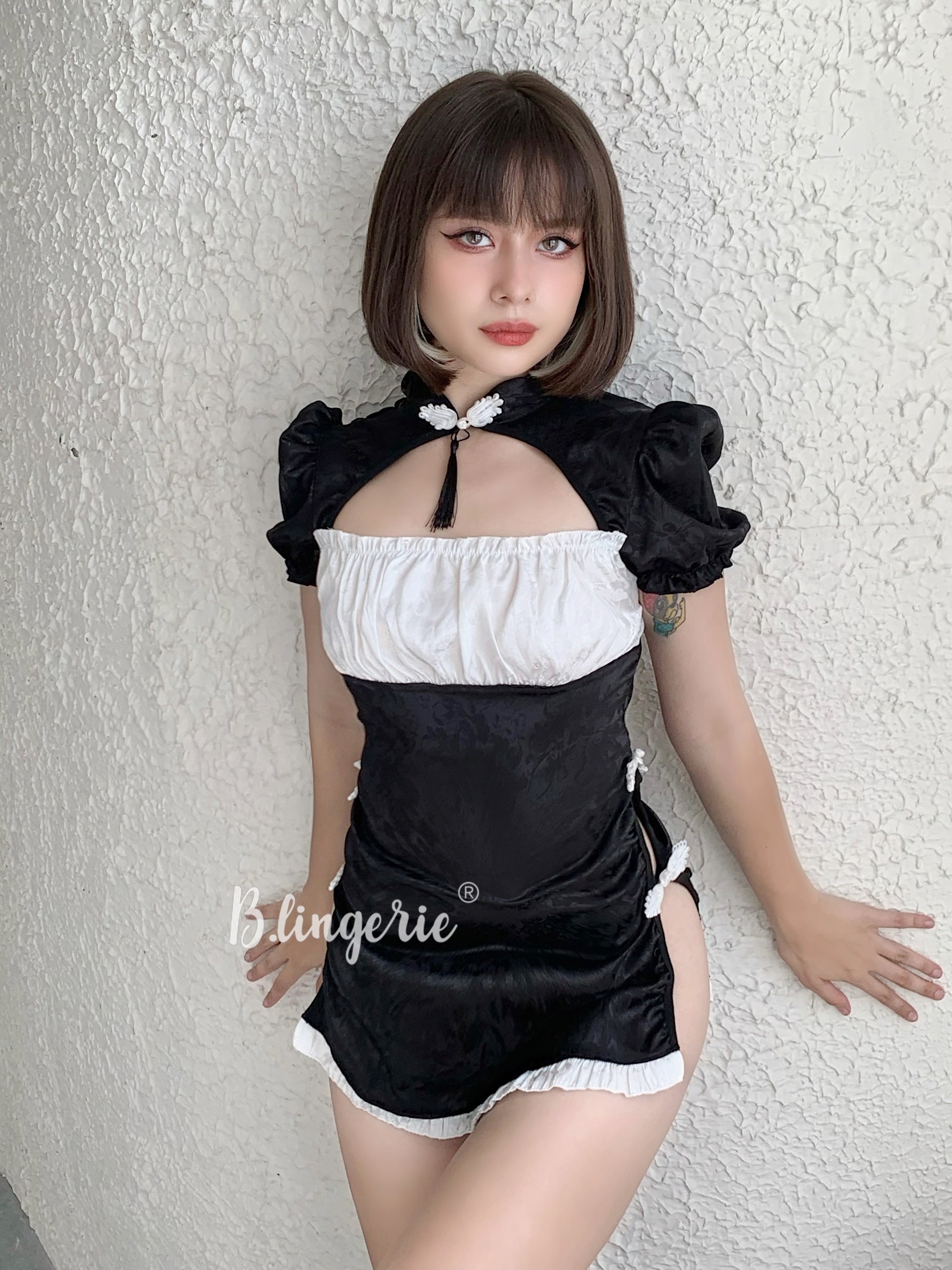 Váy Sườn Xám Cosplay Trung Hoa (Kèm Tất) - B.Lingerie