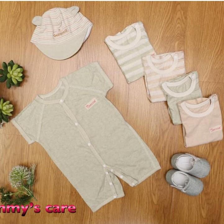 body đùi, dài tay cho bé sơ sinh 100% cotton hữu cơ tự nhiên không tẩy nhuộm hóa chất mềm mát an toàn cho bé sơ sinh