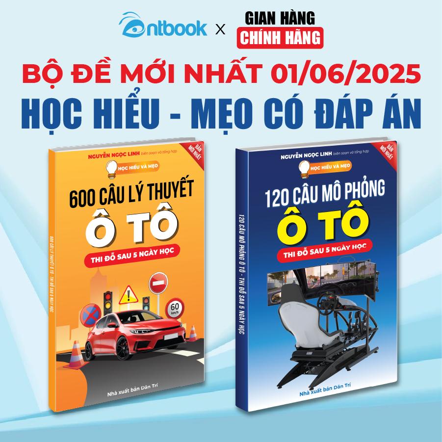 Bộ sách 600 Câu Lý Thuyết + 120 Câu Mô Phỏng Ô Tô, Ôn Thi Sát Hạch, Thi Đỗ Sau 5 Ngày, Cập Nhật Đề Chuẩn Bộ C.A 2025
