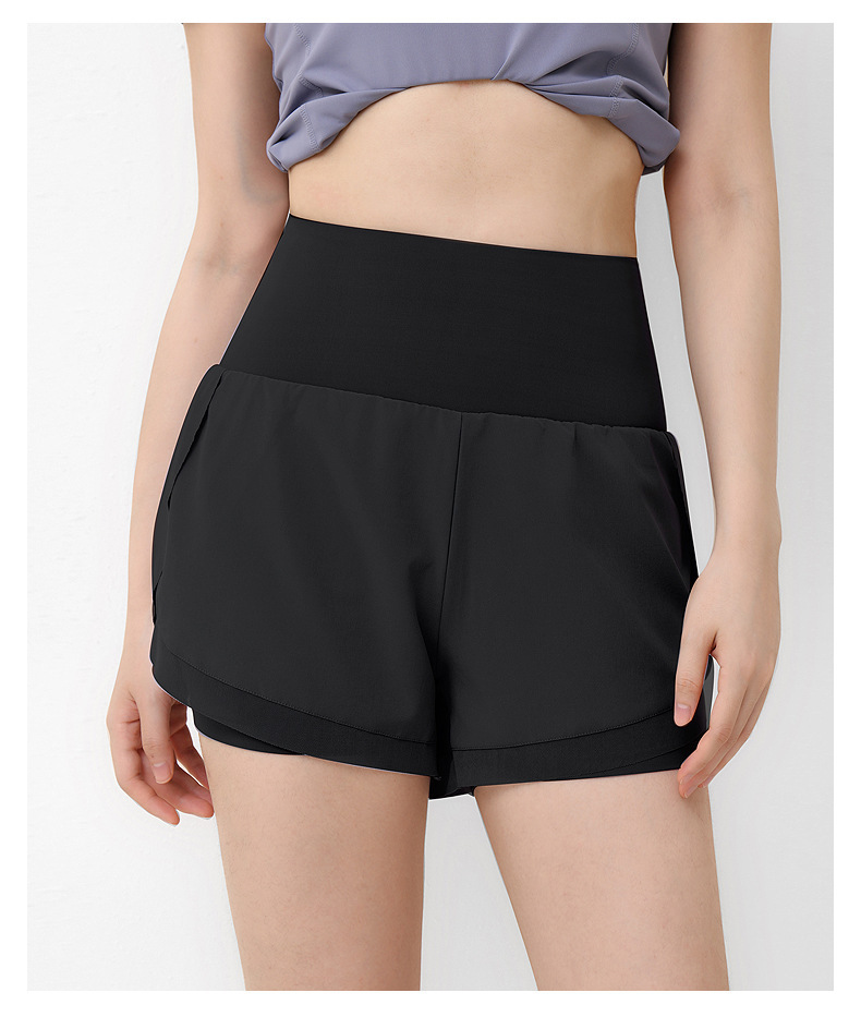 Bộ Set Quần Đùi Phối Lưới Áo Tay Ngắn Nữ Tập Gym Yoga Aerobic Chạy Bộ Co Giãn Tôn Dáng Thoáng Mát