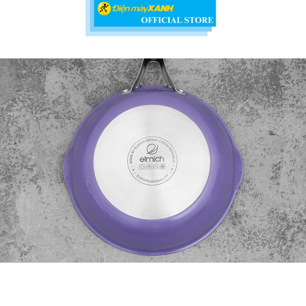 Chảo inox sâu chống dính vân đá đáy từ 24 cm Elmich Hera EL-8186