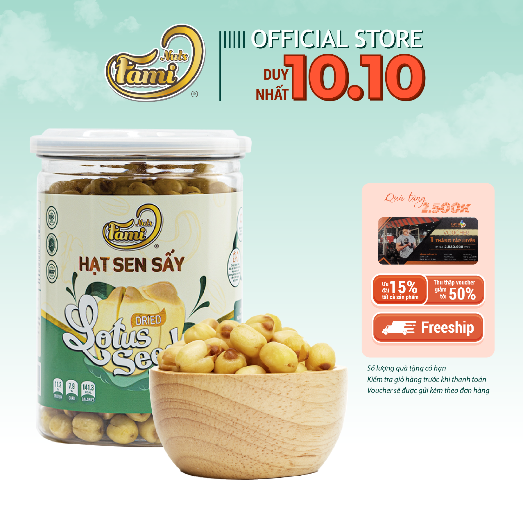 Hạt Sen Sấy Fami (220g) 