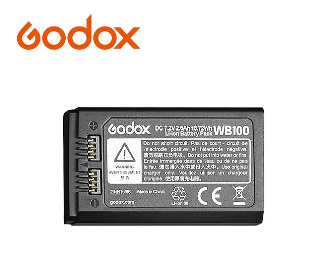 Pin Godox WB100 cho đèn AD100 Pro Hàng Chính Hãng