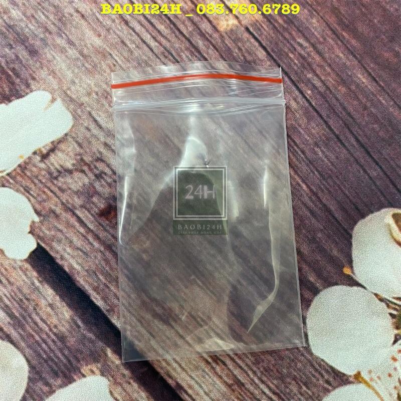 100 GRAM Túi Zip Viền Đỏ. Zip chỉ đỏ dùng để đựng thuốc, phụ kiện, thực phẩm.
