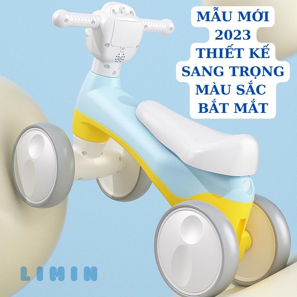 Xe chòi chân cho bé từ 1 đến 3 tuồi có đèn có nhạc, mẫu mới 2023, đủ 3 màu cho bé, hàng loại 1 cao cấp