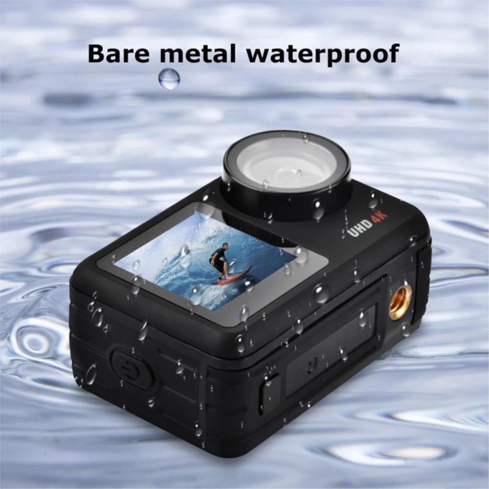 Camera hành động 4K 60FPS 20MP Chống nước 5-40M EIS WiFi Chống rung Camera thể thao Video dưới nước Màn hình cảm ứng LCD Mũ bảo hiểm màn hình kép DVR