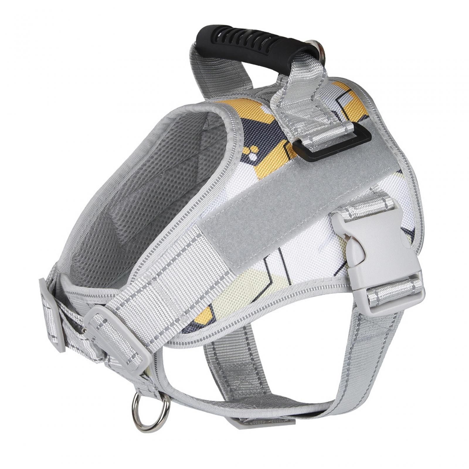 Dog Harness Vest Adjustable Traveling Walking Reflective Pet Harness No Pull