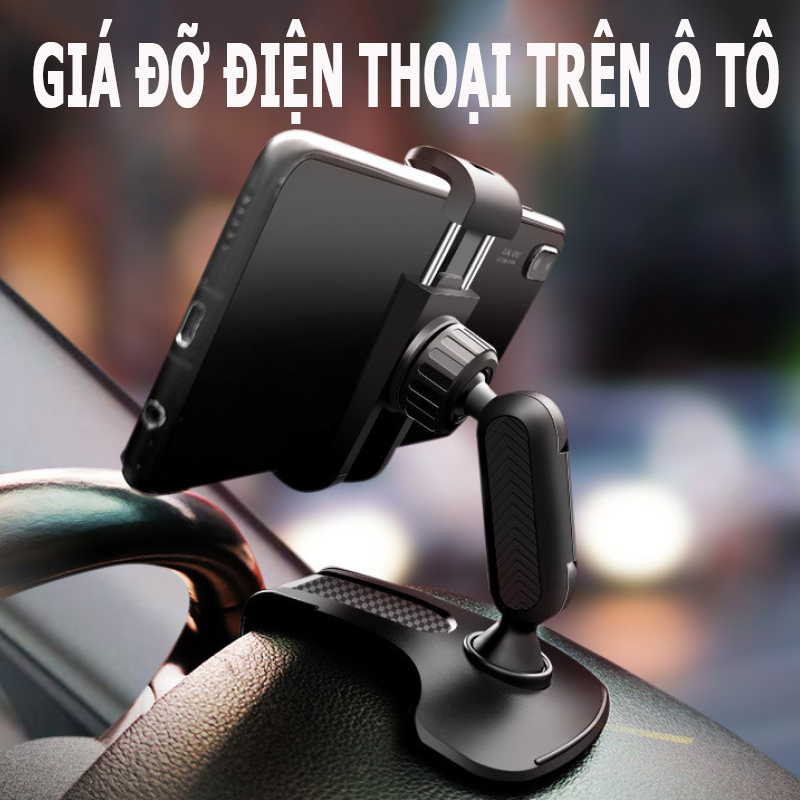 Giá đỡ, Kẹp Điện Thoại Gắn Trên Bảng Taplo Xe Ô Tô, Hàng Nhập Khẩu