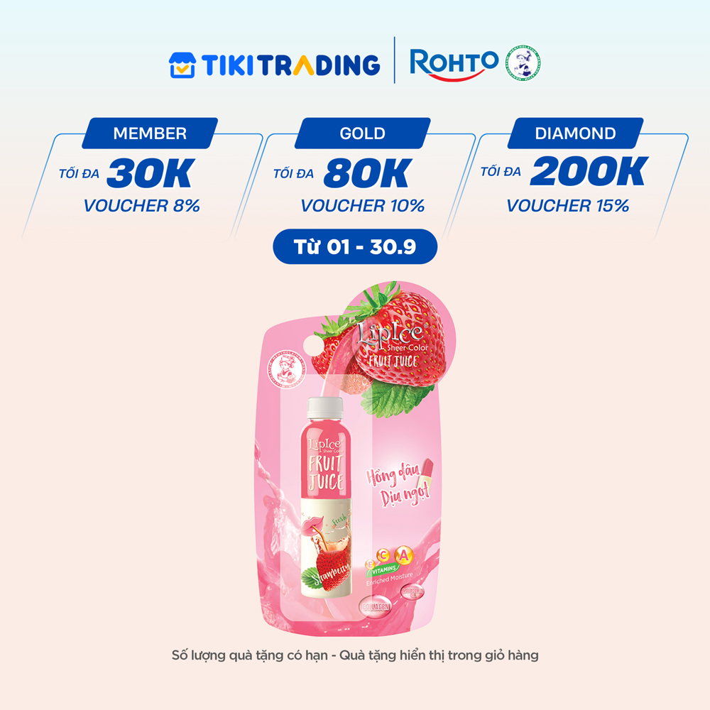 Son dưỡng có màu Lipice Sheer Color Fruit Juice 4g