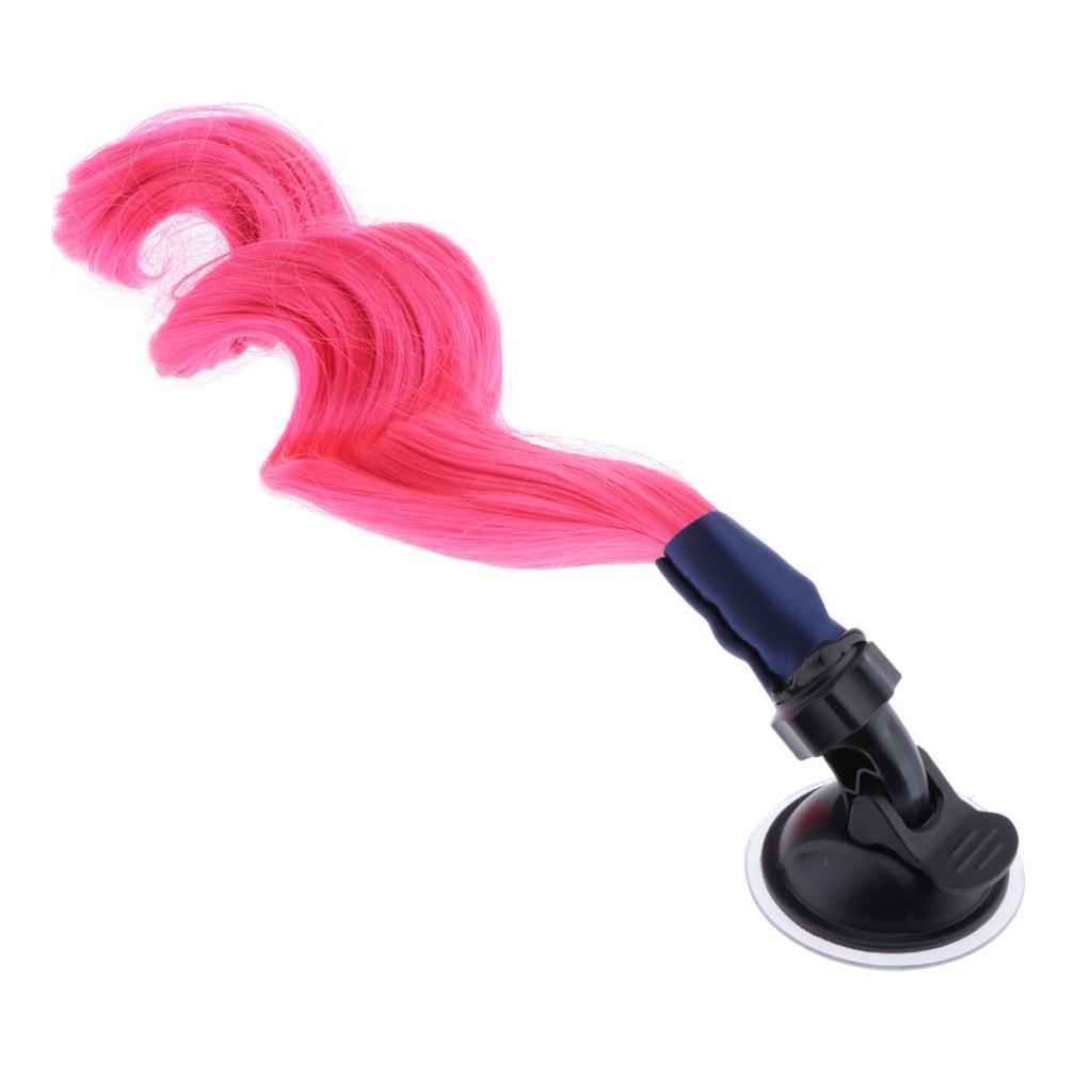 Helmet Braids Ponytail Motorcycle Helmet Curly Wig