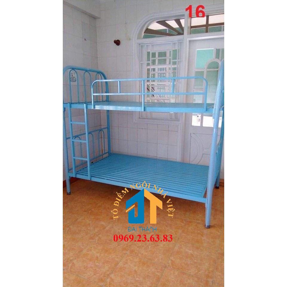 Giường Sắt 2 Tầng: Kích thước 1m2x1m2x1m7 ĐẠI THÀNH nhiều màu