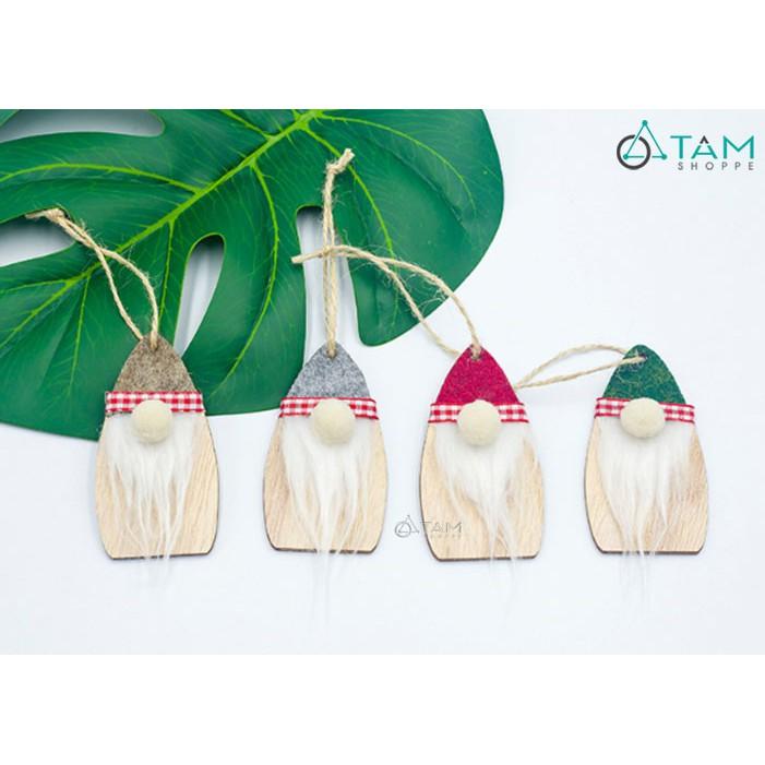Combo 2 Phụ kiện treo Noel Ông già cánh buồm râu trắng X-PKTCT-35