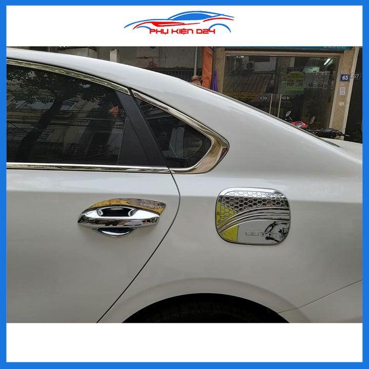 Ốp nắp bình xăng Cerato 2019 mạ crom chống trầy trang trí ô tô