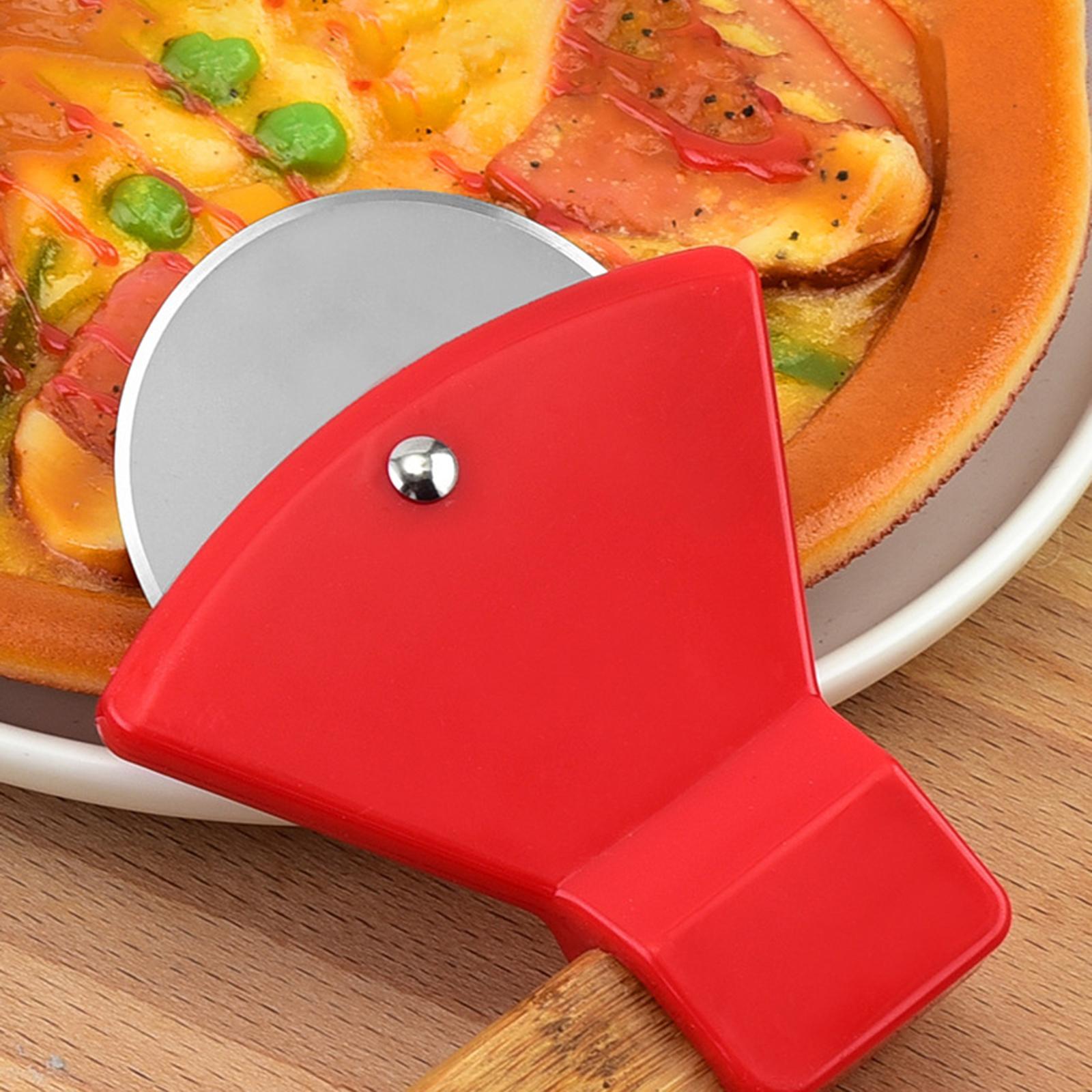 Pizza Cutter Wheel Comfortable Grip Easy to Clean for Pancakes Waffles