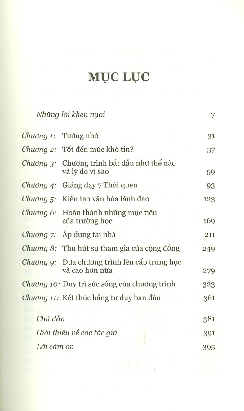 Sách PACE Books - Nhà lãnh đạo trong tôi (The Leader in Me) - Stephen R. Covey