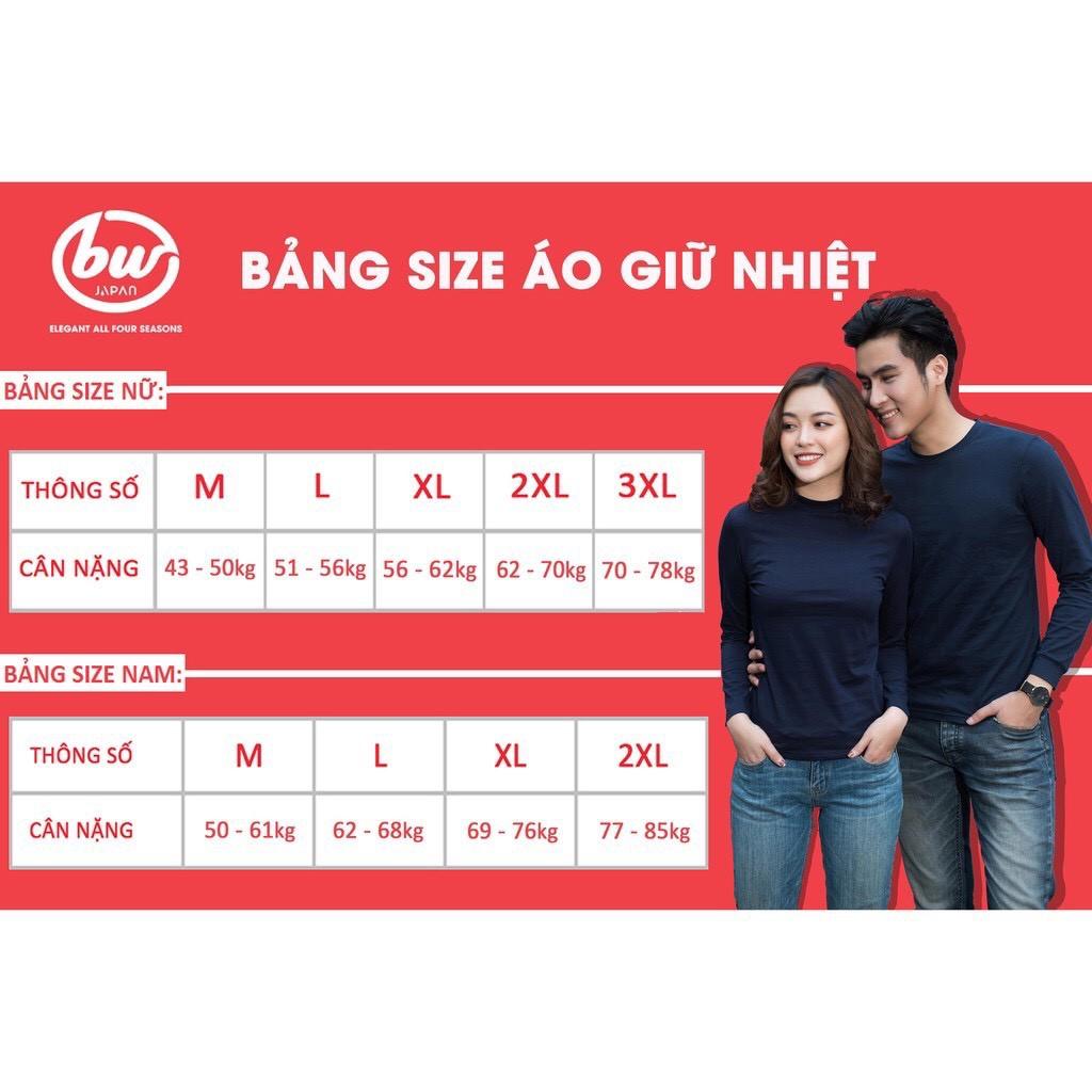 Áo giữ nhiệt Thu Đông Nam Cao Cấp Hàng Nhật Bản, Chất vải HEATECH mềm giữ ẩm sinh nhiệt tốt