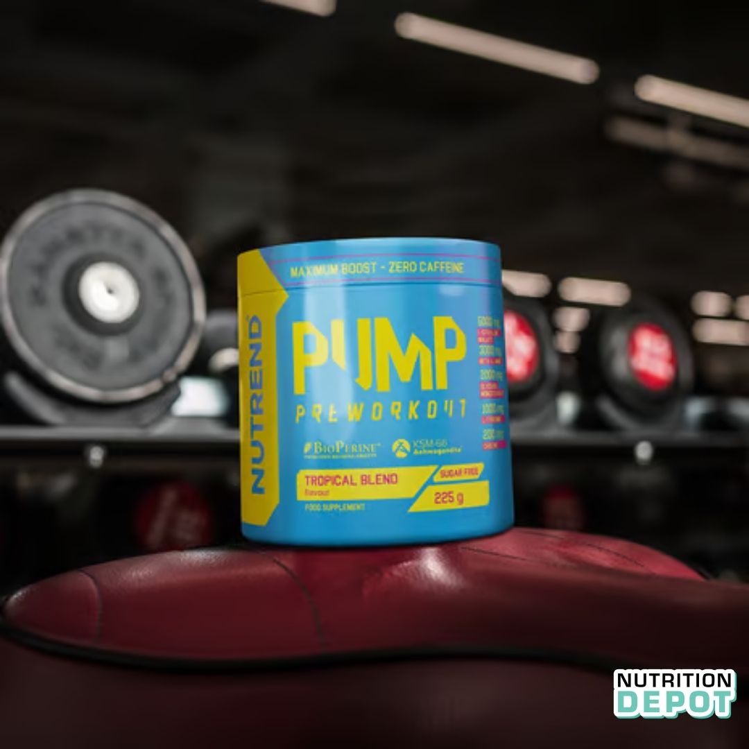 Hình ảnh Thực phẩm bổ sung năng lượng trước tập luyện Nutrend Pump Pre-Workout Without Caffeine (Hộp 225g) - Nutrition Depot Vietnam