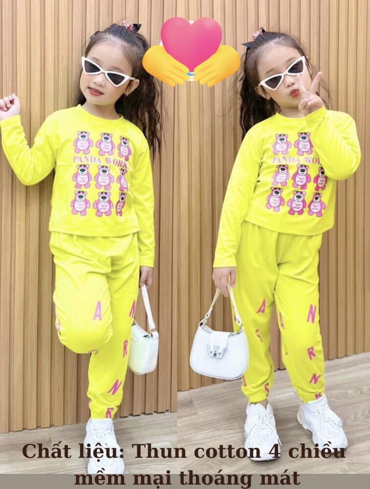 Xả thanh lý set bộ coton cho bé size 16-18kg