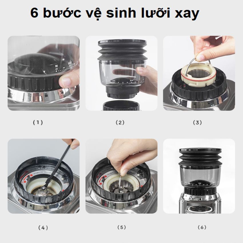 Máy xay hạt cà phê Espresso chuyên nghiệp thương hiệu Mỹ cao cấp HiBREW G7 - Công suất 150W - Hàng nhập khẩu