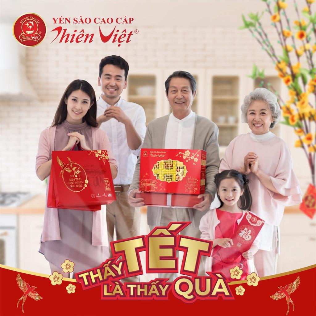 Hộp Nước Yến Sào Thiên Việt nguyên chất có đường 9% Tổ yến