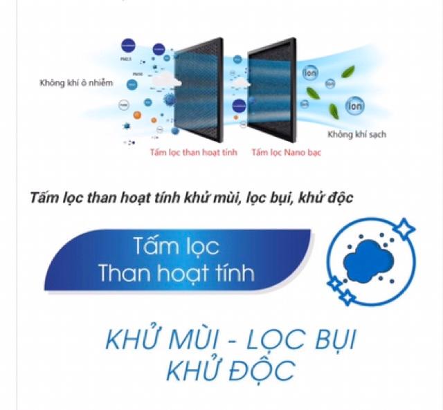 Tấm lọc Nano bạc tích hợp than hoạt tính dành cho quạt 3000M/3000D