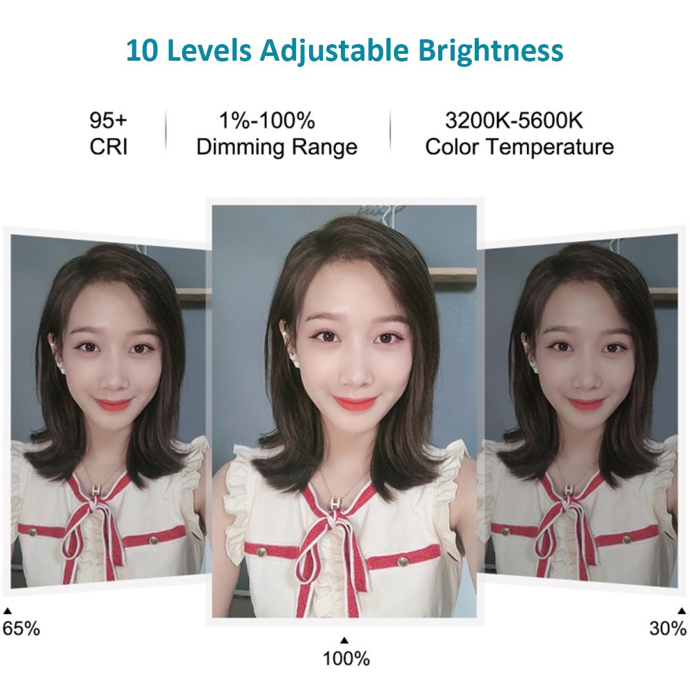 Đèn LED tròn 4.7 Inch 3 chế độ màu trợ sáng điện thoại quay livestream