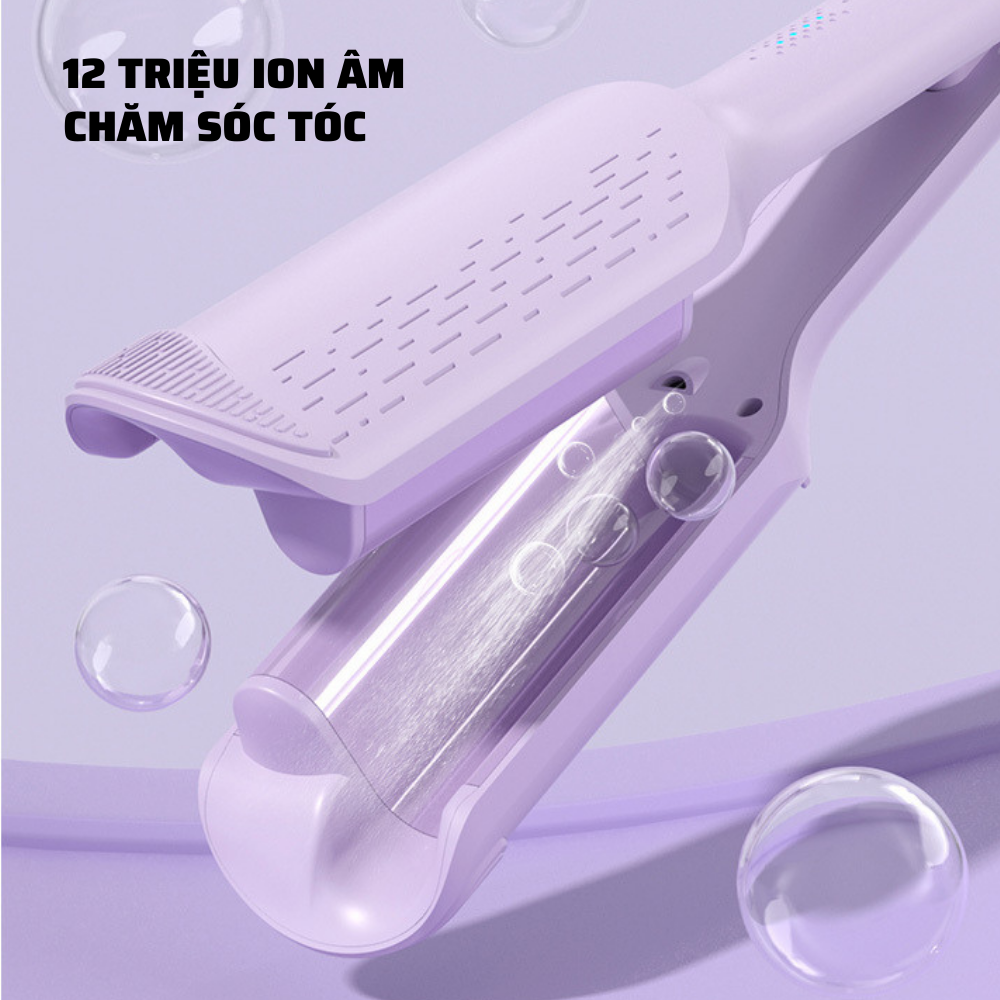 Máy uốn tóc xoăn sóng nước Boorui YS-665 : Máy làm tóc tạo kiểu chuyên nghiệp chuẩn salon,nóng nhanh gốm sứ, ion âm bảo vệ tóc không bị hư tổn, 2 size uốn 32mm & 16mm - Hàng loại 1