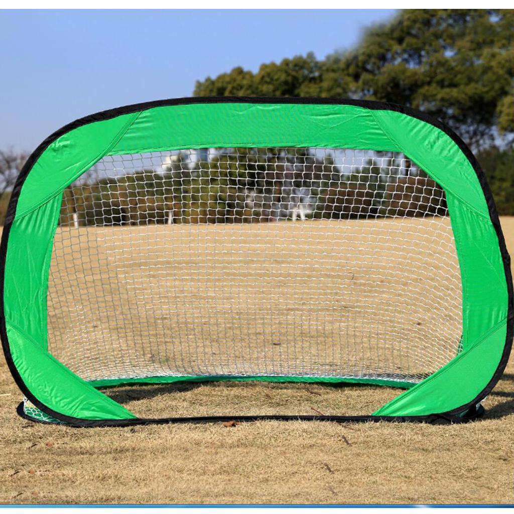 Green Color Folding Portable Football Gate Net Goal Soccer Practice Kit