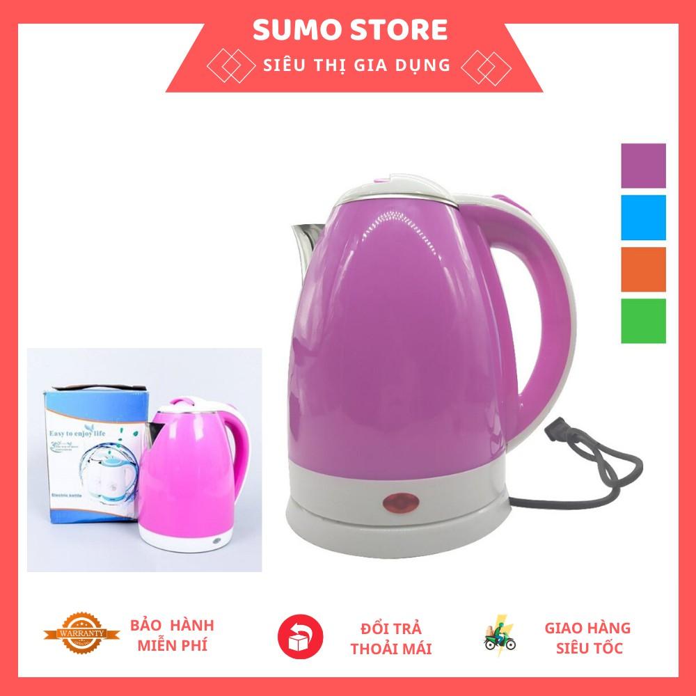 Ấm Siêu Tốc Màu 2 Lớp Cách Nhiệt CHỐNG NÓNG CHỐNG GIẬT An Toàn 1,8L