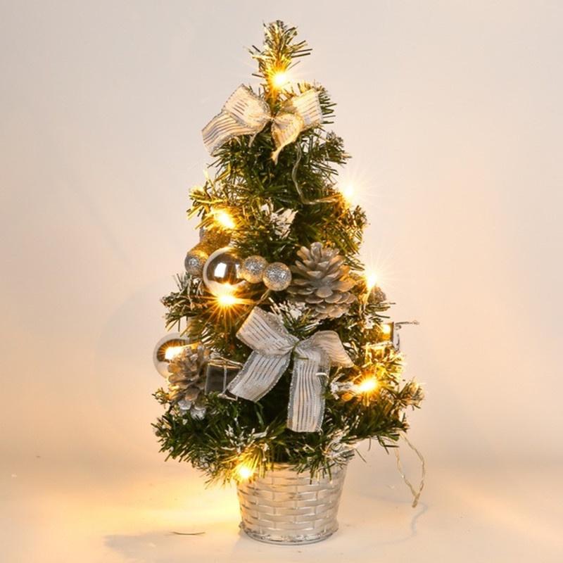 Cây Thông Noel 40Cm Có Đèn Led Trang Trí