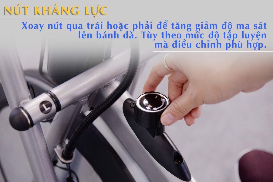 Xe Đạp Tập Thể Dục Air Bike MK98 Màu Xám Bạc cđ ôồng hồ đo nhịp tim