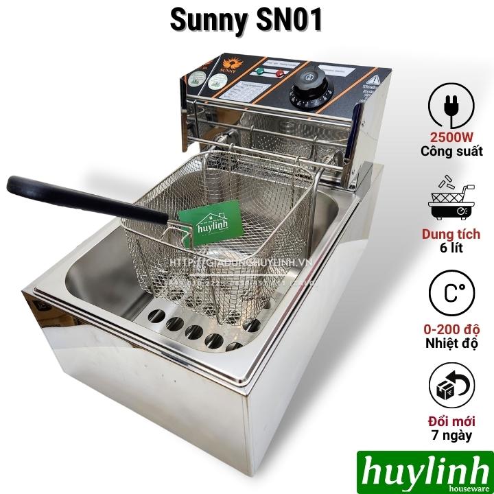 Bếp chiên nhúng đơn ngập dầu Sunny SN-01 - Dung tích 6 lít