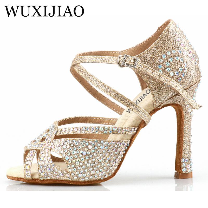 Giày khiêu vũ Latin Latin của Wuxijiao Holesale Color: Cuban heell 10cm Shoe Size: 4