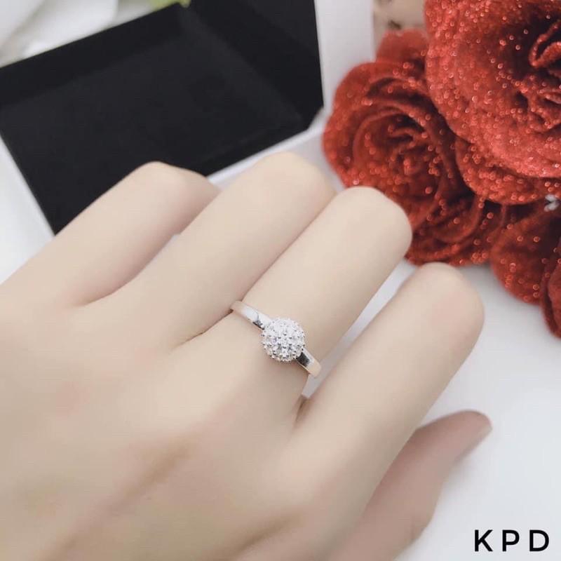 Nhẫn bạc ta mẫu mới đính kèm Gentle Flower