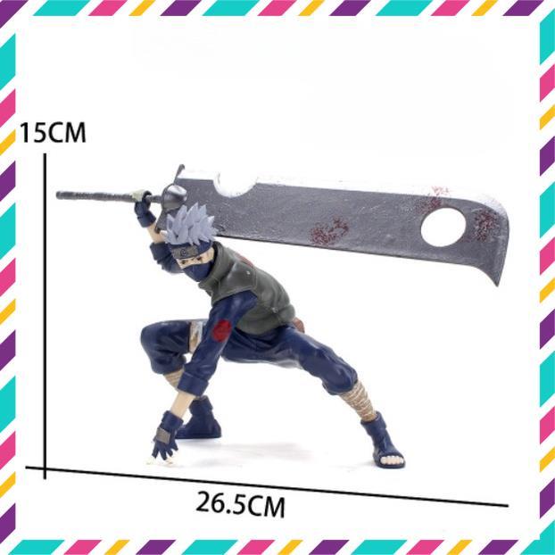 Mô Hình Nhân Vật Kakashi, Trong Bộ Truyên Tranh Naruto, KaKashi Cầm Đao Cao 15cm - Tượng Figure Naruto