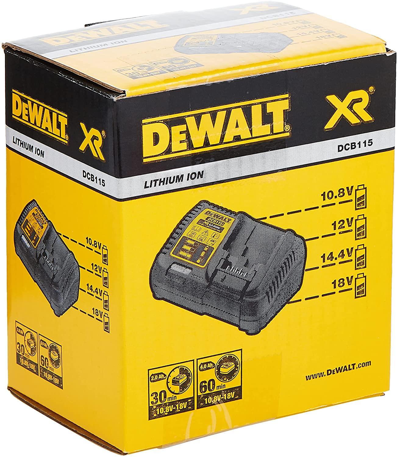 BỘ SẠC PIN 10.8-18V DEWALT DCB115-KR- HÀNG CHÍNH HÃNG