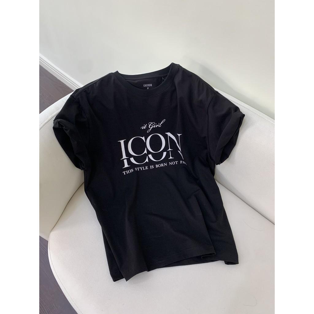 COCO SIN - Áo Thun Đen Icon