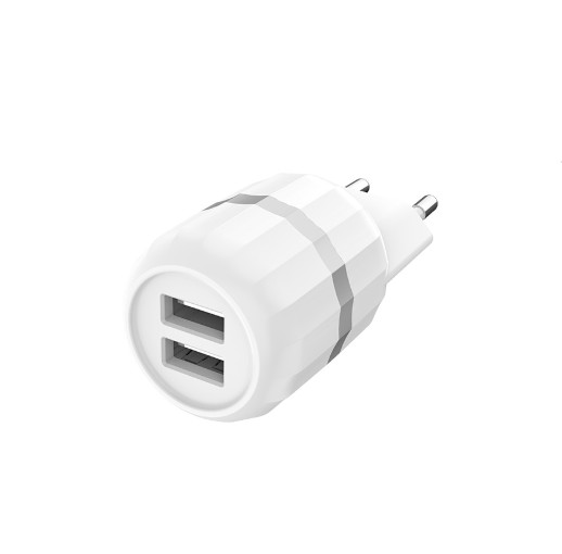 Bộ Cốc Và Cáp Sạc Nhanh 12W (2.4A) Cho IPhone,IPad 2 Cổng USB  - Hoco C41A - Hàng Chính Hãng