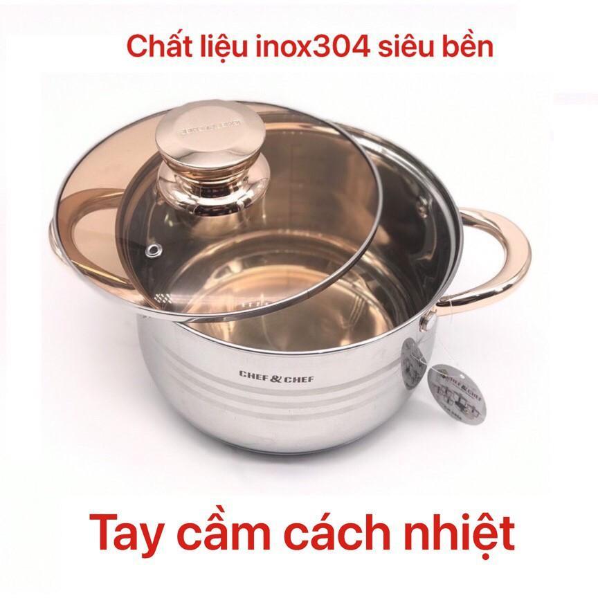 [THU HỒI VỐN] Bảo hành 12 tháng Bộ nồi inox 6 món bếp từ, 5 đáy