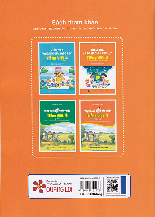 Sách - Kiểm tra và đánh giá năng lực Tiếng Việt 4 tập 1 (Biên soạn theo chương trình GDPT 2018)