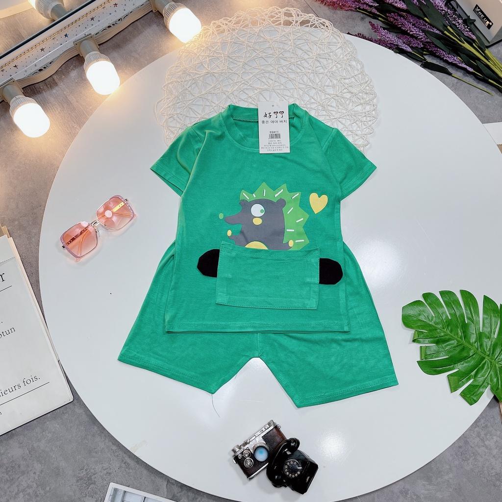 Bộ cotton bé trai 8-18kg