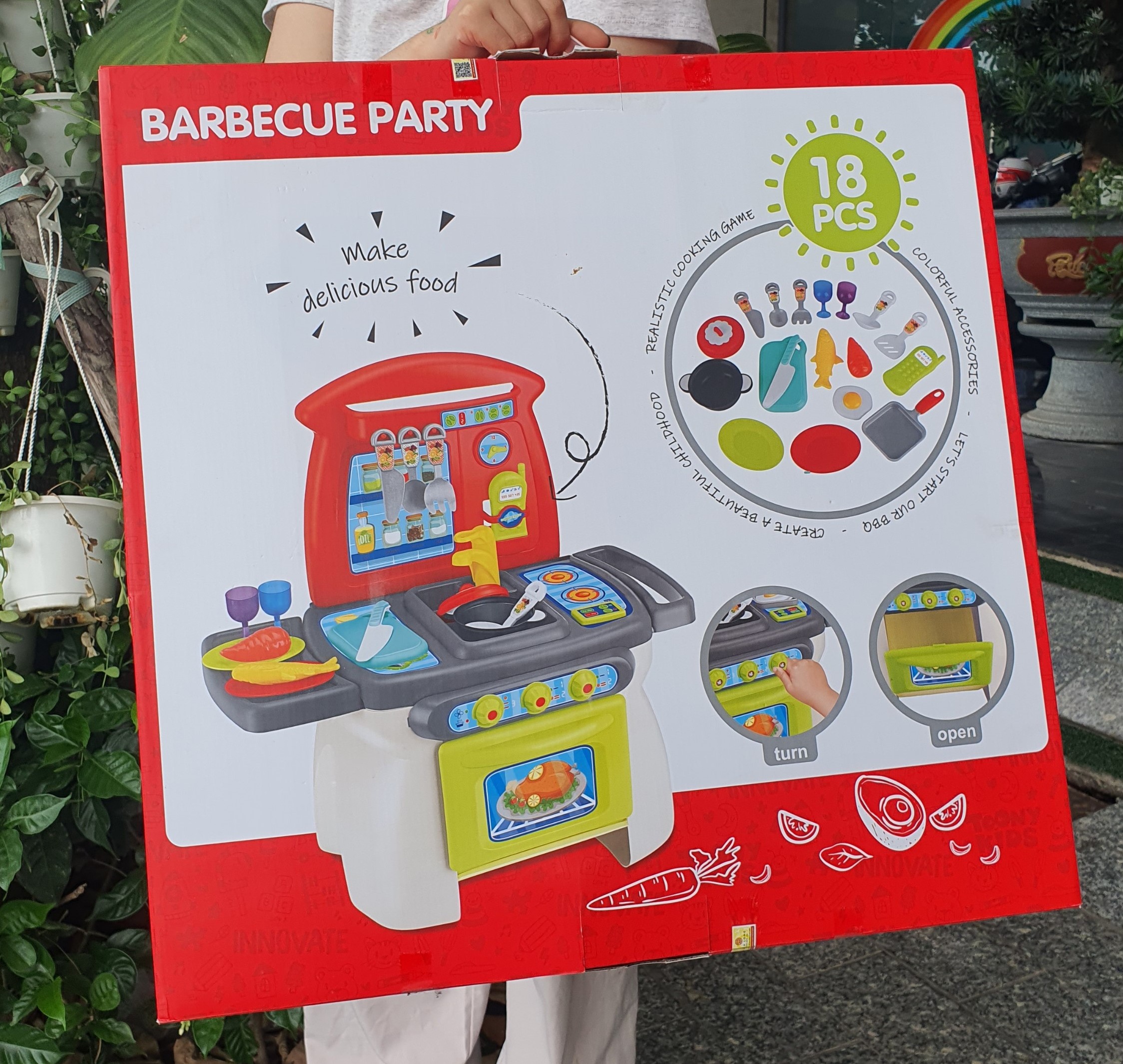 Đồ Chơi Bộ Nấu Ăn Đồ Nướng 31 TOONYKIDS - Đồ Chơi Nhà Bếp Cho Bé - Barbecue Party TN139