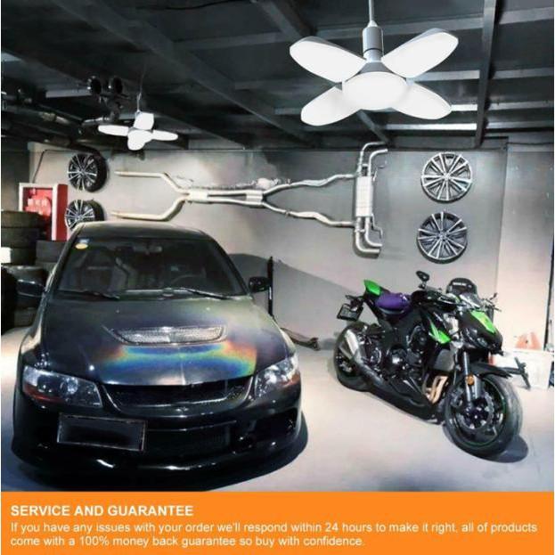 ĐÈN LED 4 CÁNH DEFORMABLE GARAGE GẬP MỞ 90 ĐỘ 60W