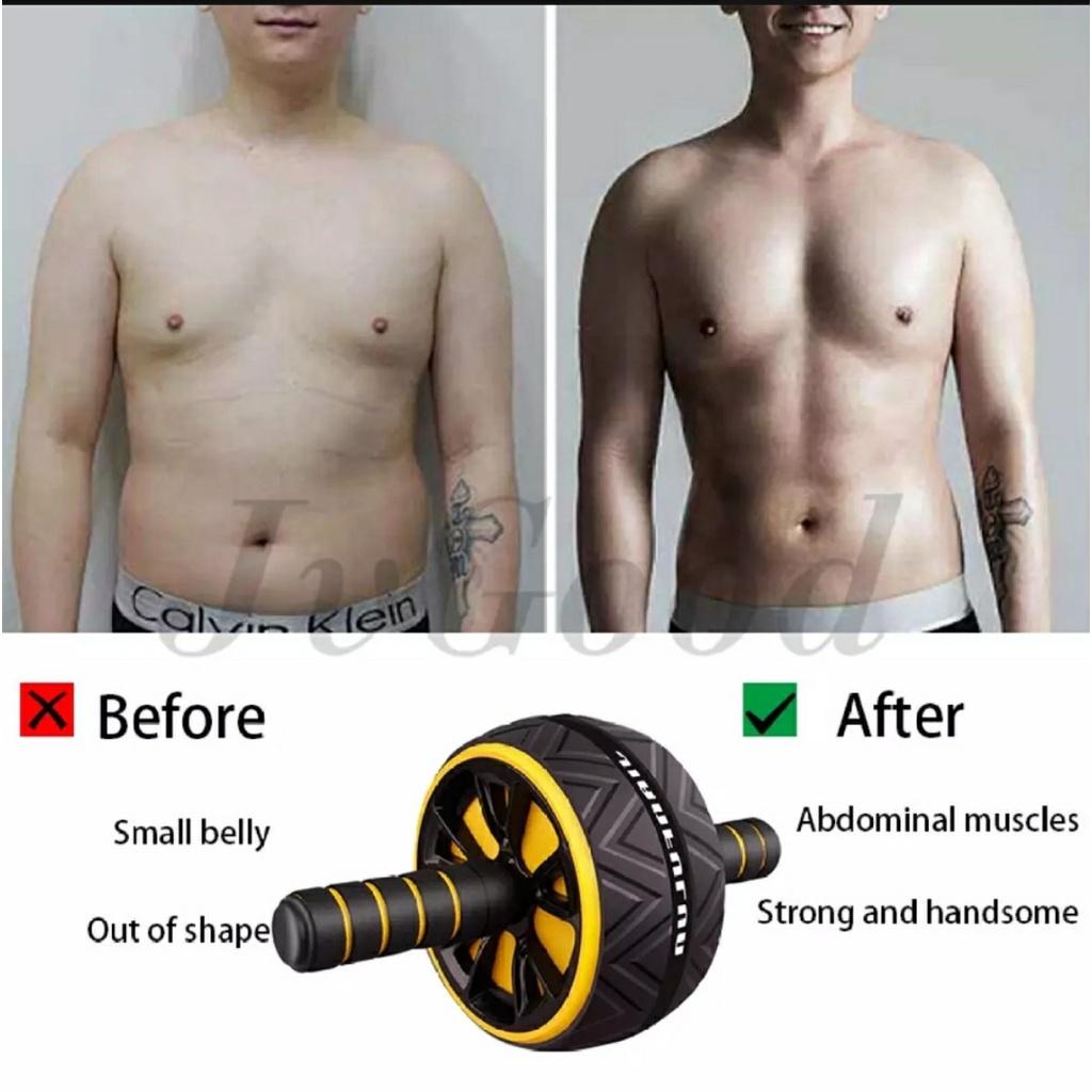 Bánh Lăn Tập Cơ Bụng Một Bánh Cao Cấp Con Lăn ABS