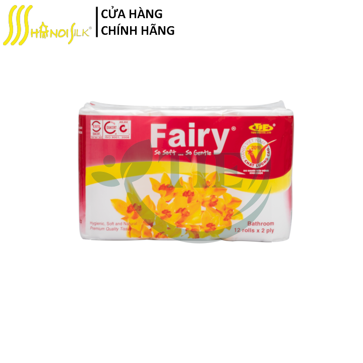 Combo 2 lốc Giấy Vệ Sinh Fairy 12 cuộn đỏ có lõi